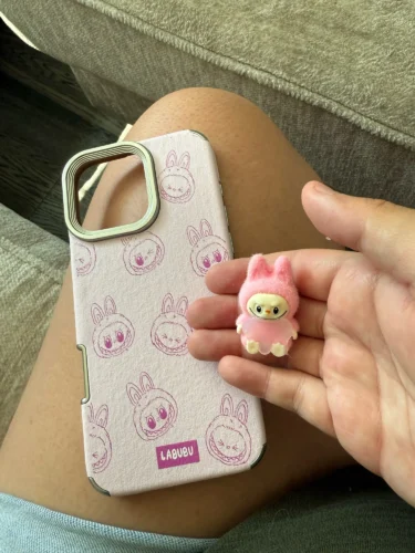 2025 New Ins Cartoon Cute 3d Labubu Handheld Rope Phone 16 Promax Phone Case For iphone 15 14 13 12 11 Pro Max Anti Fall Cover photo review
